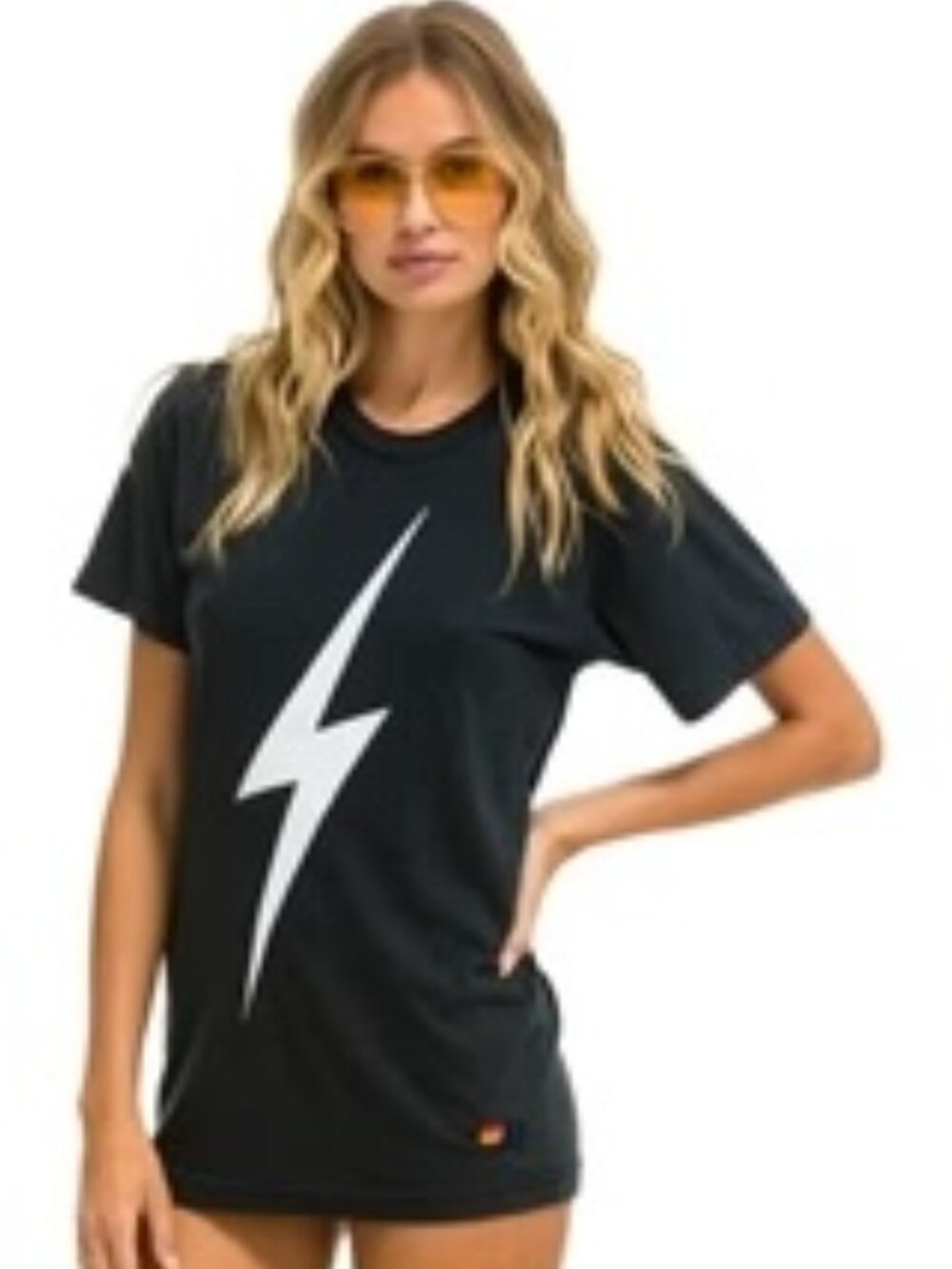 Aviator Nation Bolt Tee Charcoal Gray XS Lightning Bolt Tri-Blend Soft Vintage